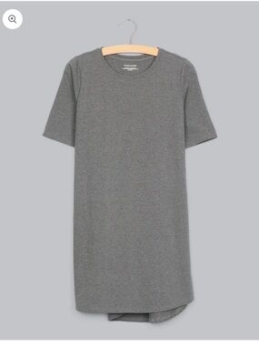 Eileen Fisher Heathered Organic Cotton Stretch Jersey Dress